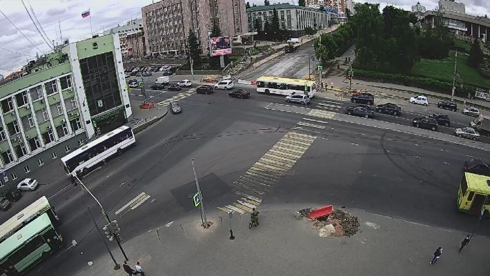 Перекресток ул. Советская и ул. Фрунце