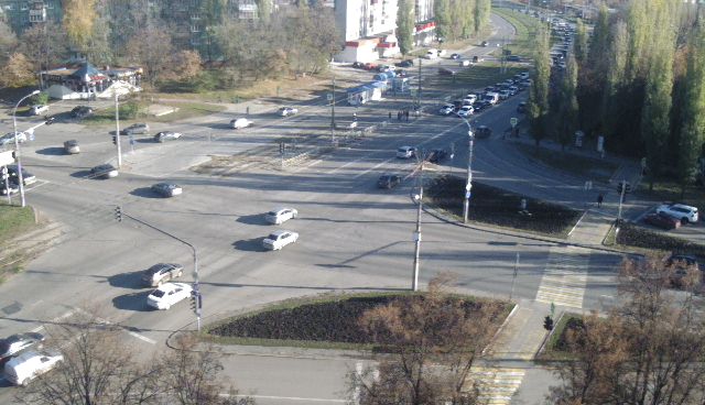 Перекрёсток ул.Циолковского и ул.Космонавтов