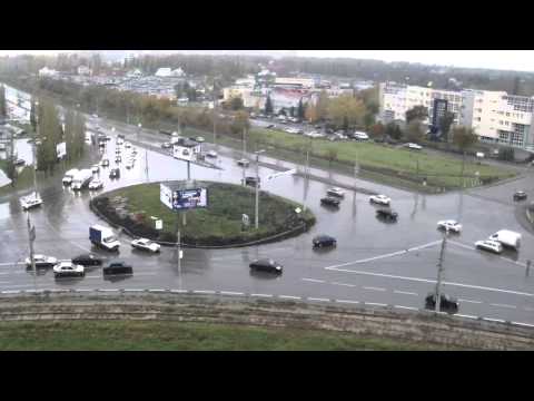 ДТП 18.10.2012 на кольце 9мкр