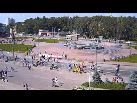 Соревнования по стритболу на площади Петра Великого